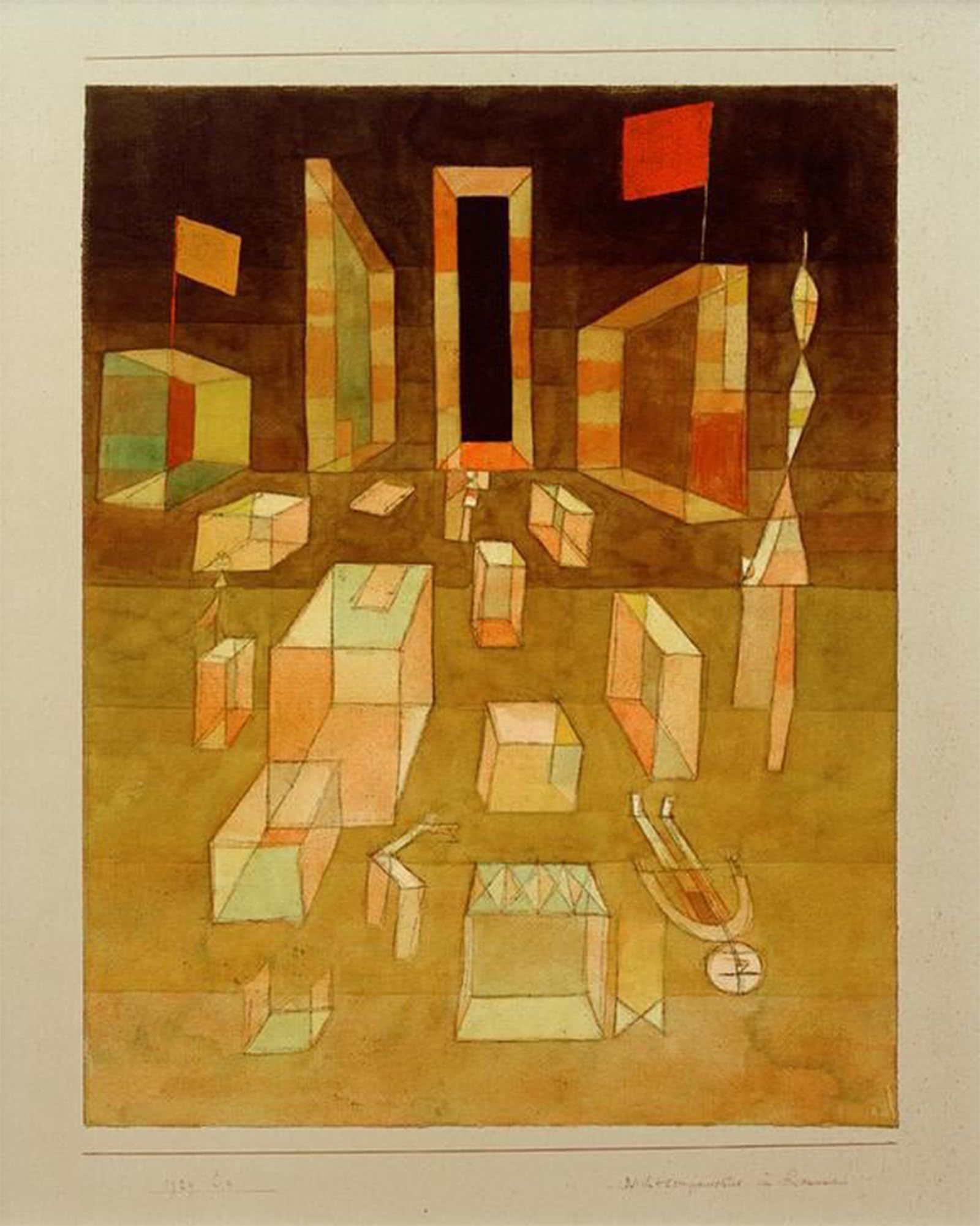 POSTERIIk Famous Print Pop Art Wall Art Graffiti Uncomposed in the Room by Paul Klee Art Prints for Home Decor 60x90cm