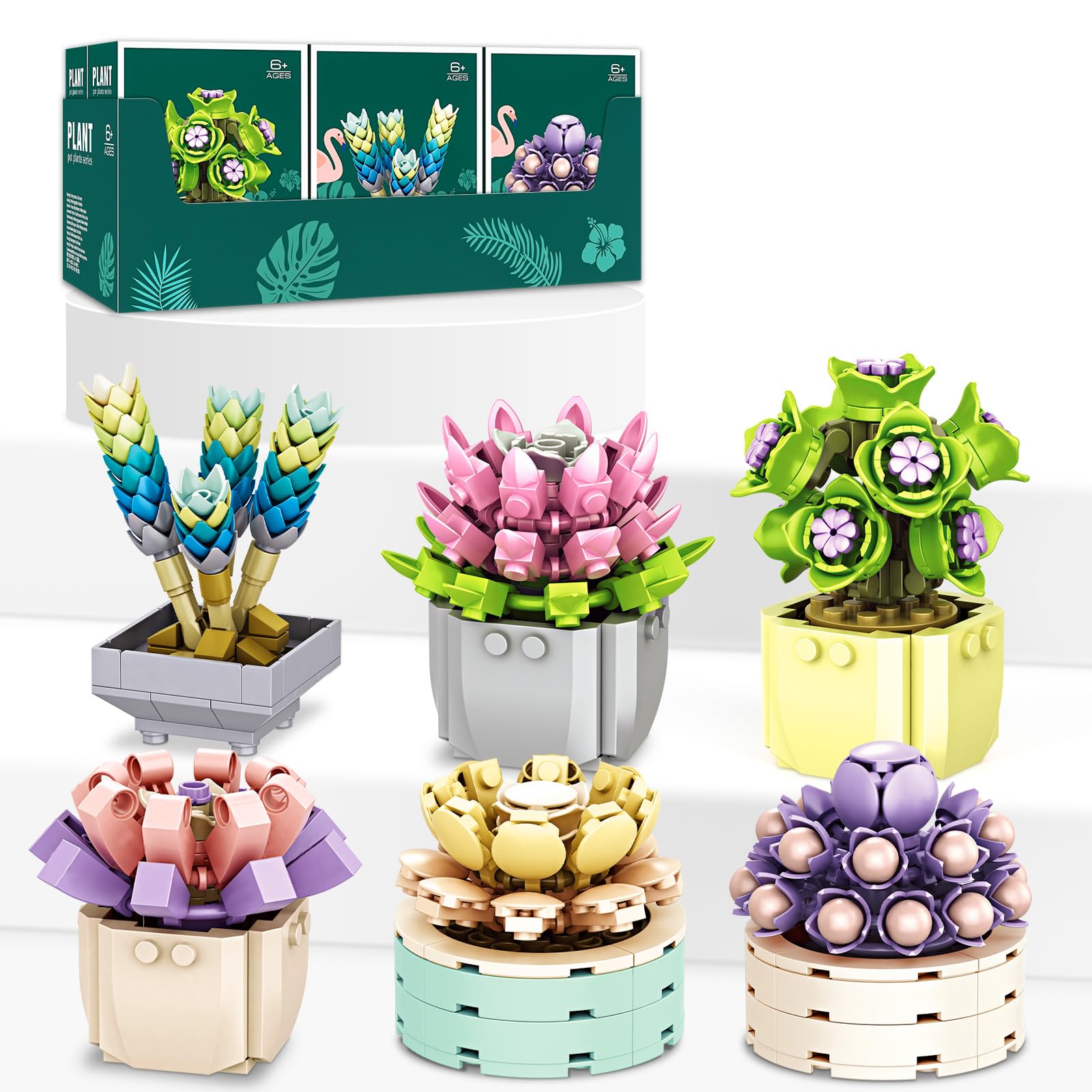 EP EXERCISE N PLAY Succulents Plants Building Set