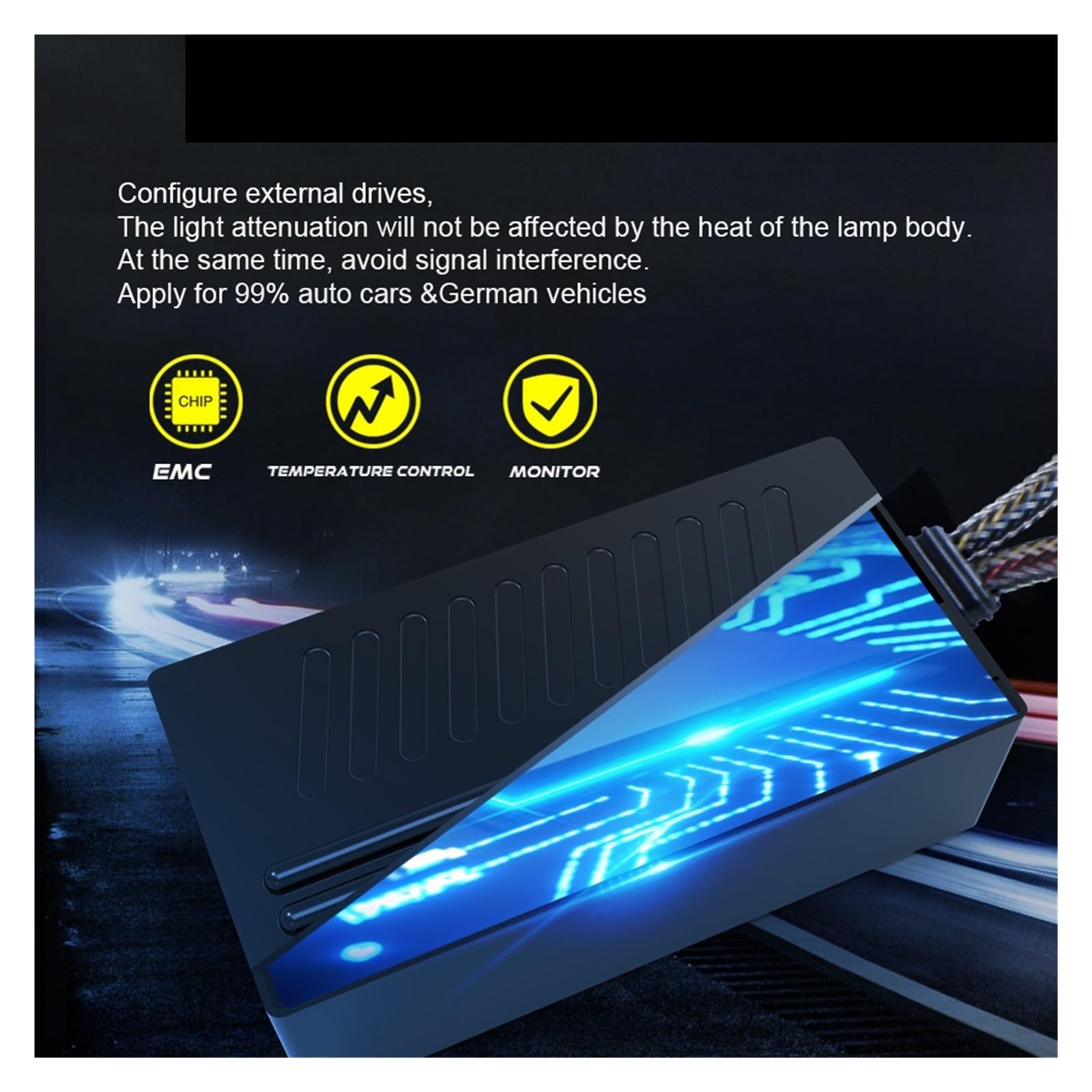 150W 30000LM H4 H7 H11 9005/HB3 9006/HB4 las bombillas LED más brillantes for coche 12V 6000K bombillas LED for faros delanteros con Canbus(H7)
