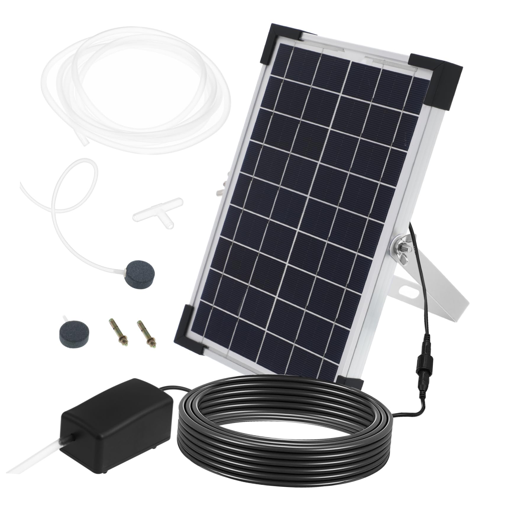 Milisten Solarbetriebene Aquarium Luftpumpe Effiziente Wasserzirkulationspumpe Für Teiche Aquarien Und Outdoor-anwendungen Einfache Ein-knopf-bedienung Langlebig Und Vielseitig Einsetzbar