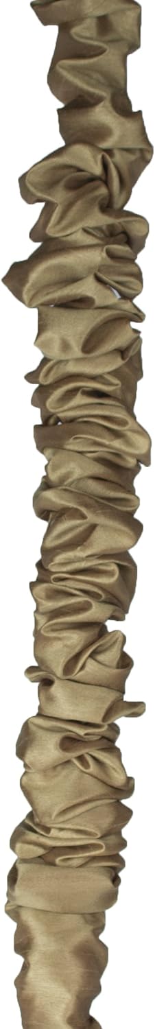 Urbanest 5-Foot Chandelier Chain Cord Cover, Gold Faux Silk