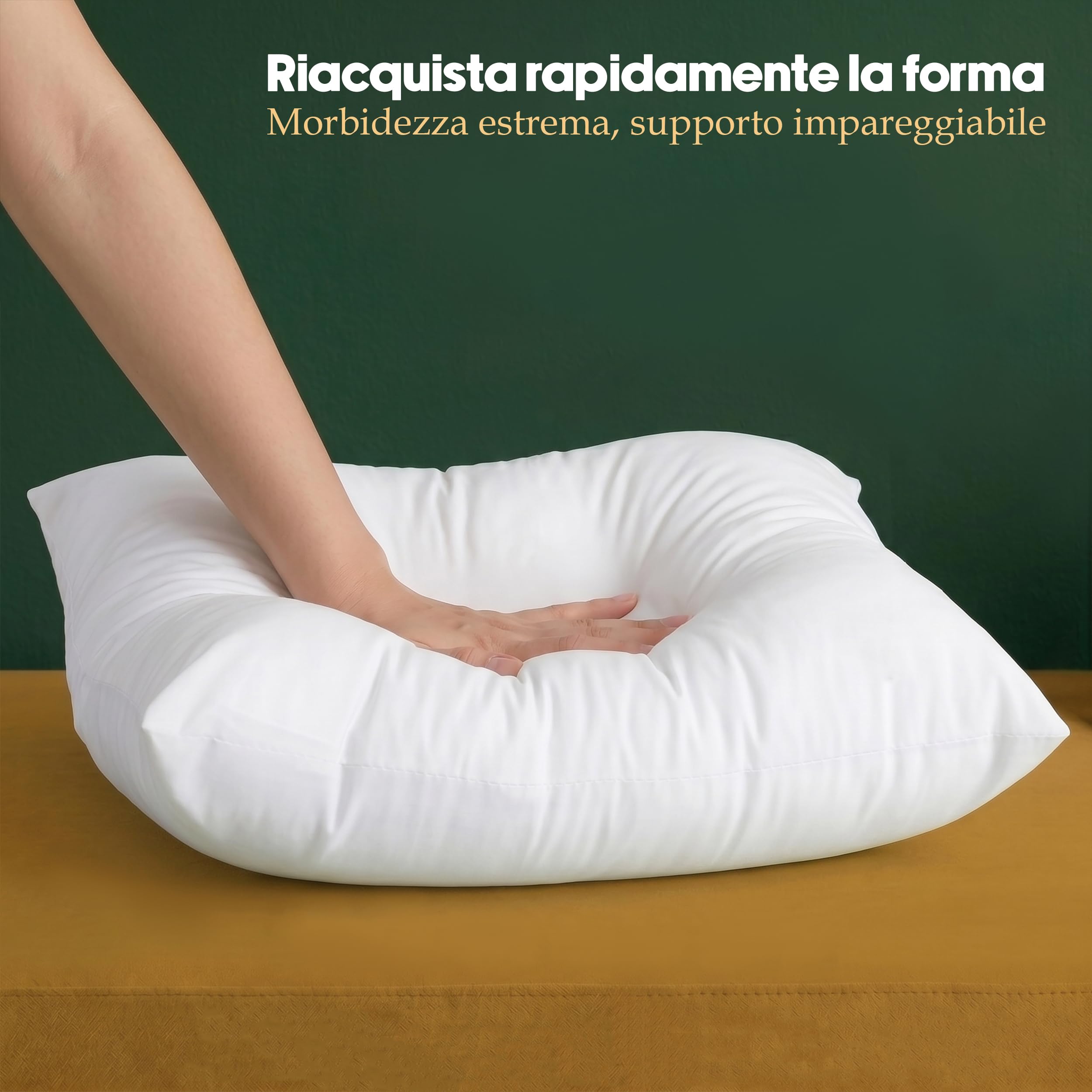 Utopia Bedding Set di 4 Cuscini, 45 x 45 cm Imbottitura per Cuscini, Cuscini Divano, Cuscino Interno (Bianco)