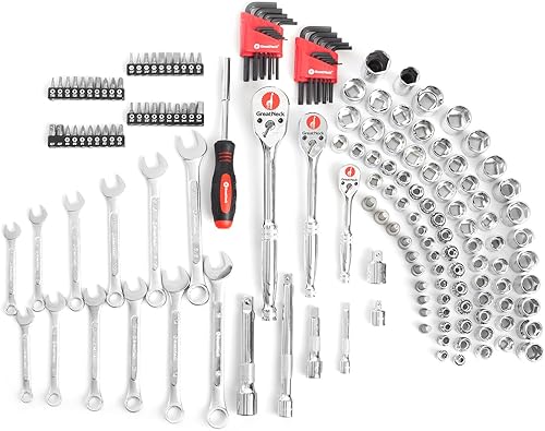 Miniatura 2 de Great Neck GN175 - Juego de herramientas mecánicas de 175 piezas, kit de herramientas mecánicas, juego de herramientas SAE y métricas, juego de