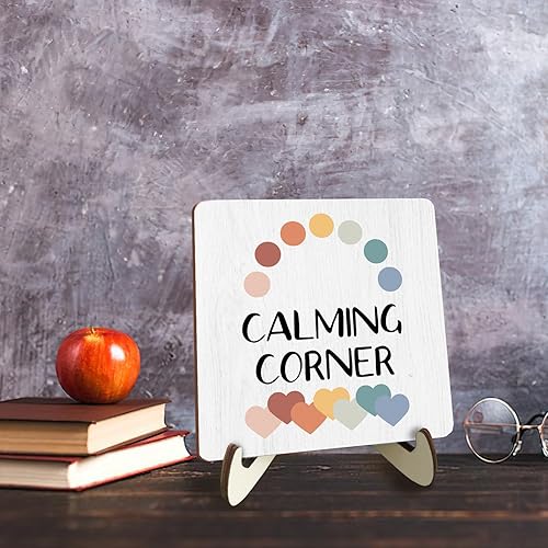 Miniatura 3 de Decoración decorativa de escritorio motivacional para calmar las afirmaciones de esquina, consejero, placa de decoración de oficina con soporte de