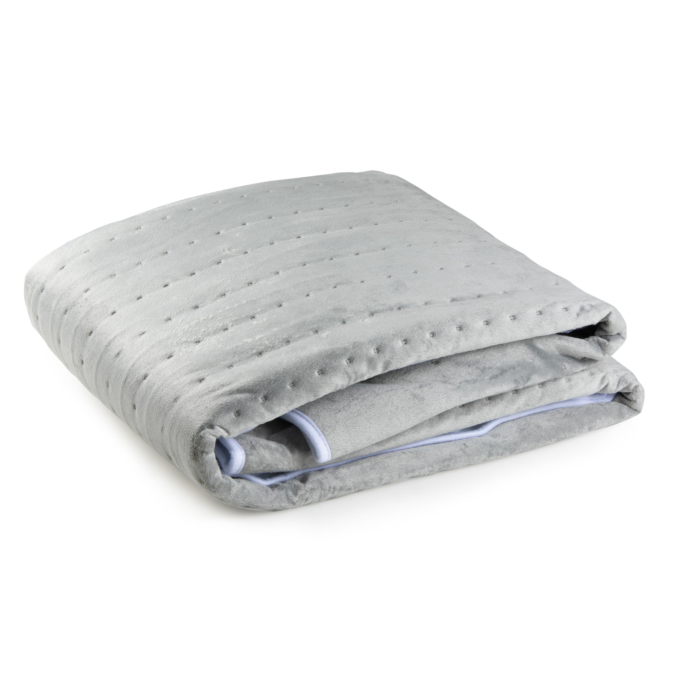 Scaldaletto elettrico DOMO per 2 persone - 6 livelli di calore - Favorisce il relax - Pile di flanella - 160x140 cm - Grigio