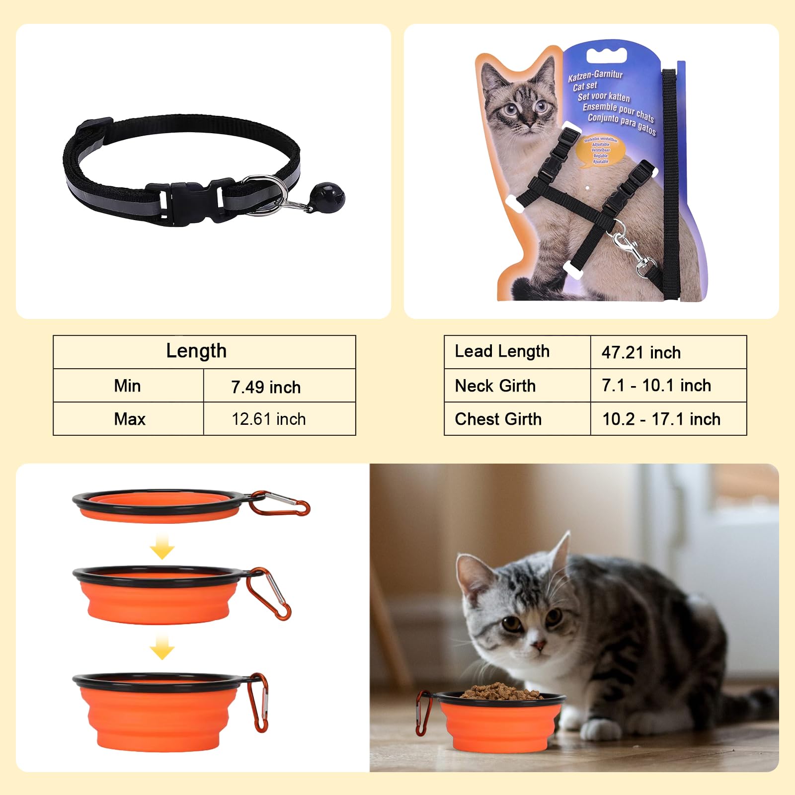 Transportador para gatos con caja de arena, transportador de viaje para gatos de lado suave y plegable, apto para gatos o gatitos de hasta 20 libras, 17 x 11.8 x 11.8 pulgadas, bolsa de transporte