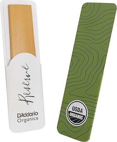 Miniatura 5 de D'Addario Organic Reserve Cañas de Saxofón Alto - Cañas de Saxo - Selladas Individualmente - Fuerza 3.0, Paquete de 10