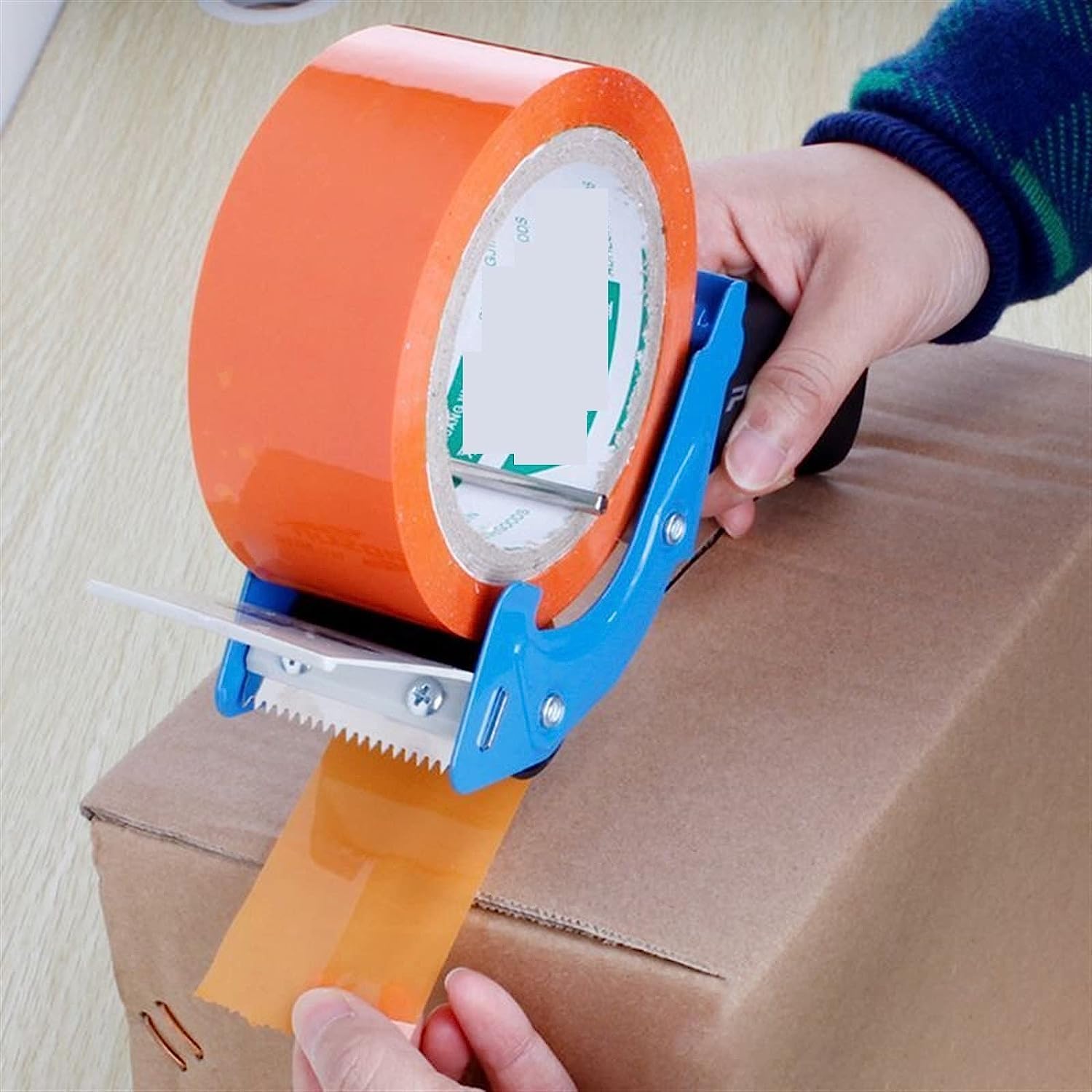 Paketbandabroller, Klebebandabroller, Klebebandabroller, Bandverpackungsmaschine, Klebebandverteiler, manuelle Verpackungsmaschine, Zuschnitt in zufälliger Farbe