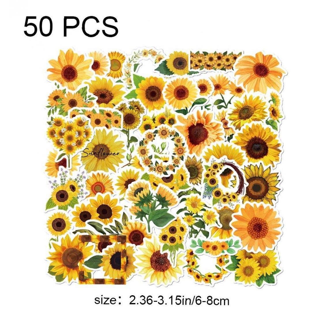 Amazon.co.jp: シール ステッカー 防水ステッカー ひまわり 植物 花