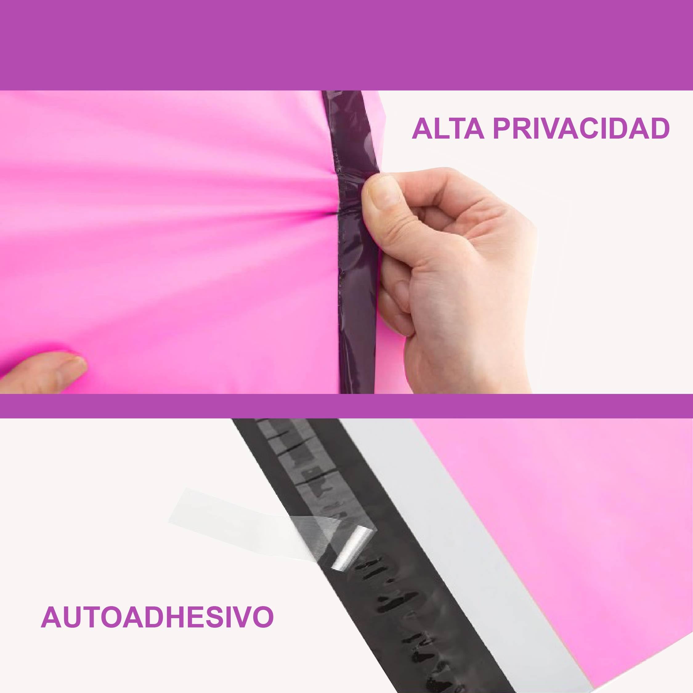 LAZY LADY 100PCS bolsas de envio vinted impermeable, sobres plastico envio vinted, bolsas para envios de ropa paquetes vinted, autoadhesiva, color rosa, 25x31cm