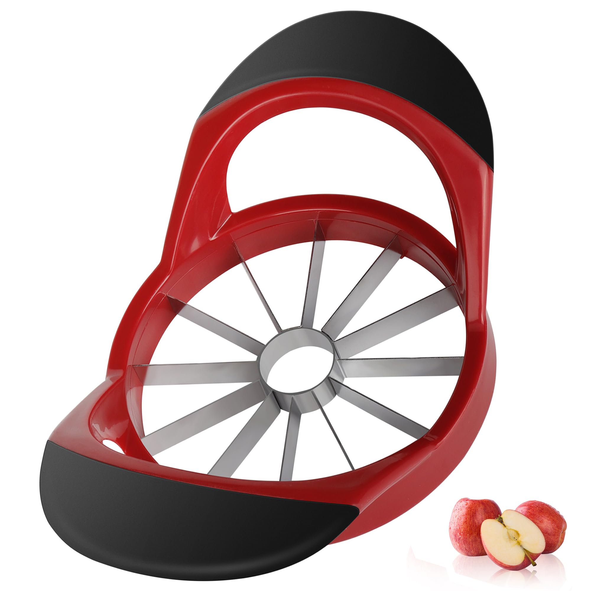 TONQDPE Apple Slicer, 4.72 Inch Apple Corer and Slicer - Apple Cutter with 12 Sharp Blades, Apple Corer Tool - Easy Gadgets