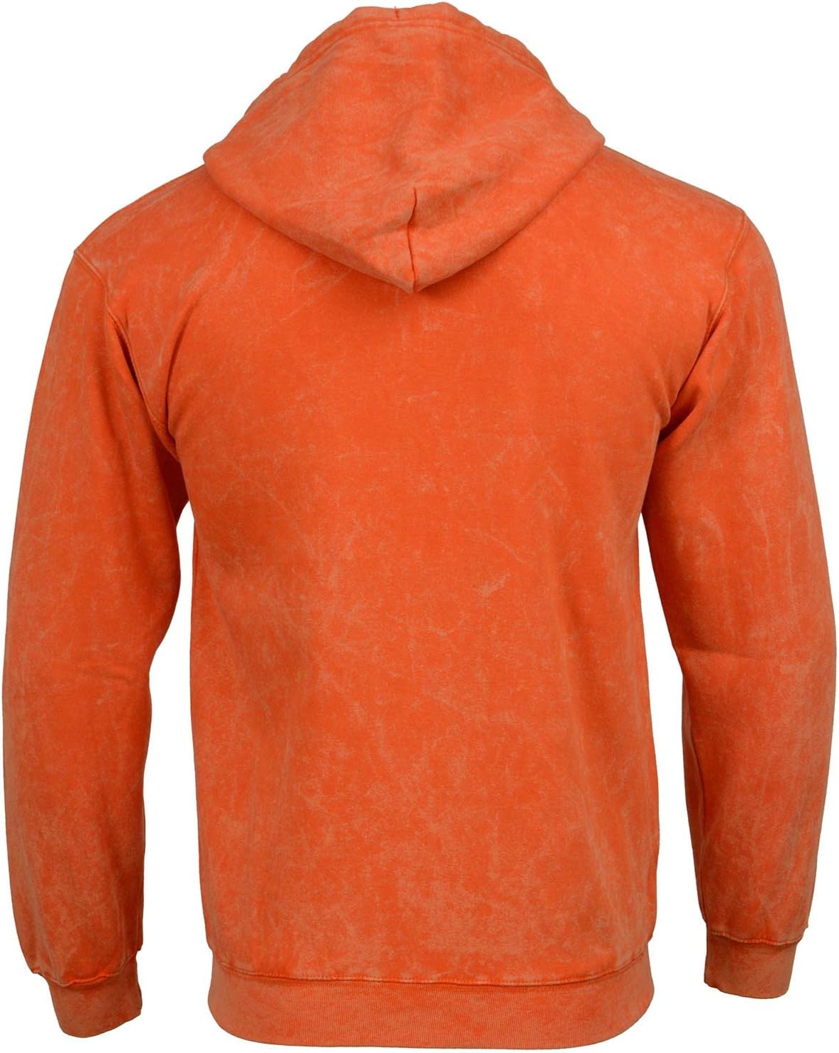 Milwaukee Leather MNG11687 Men's Orange High-Visibility Zipper Front Premium Cotton Hoodie