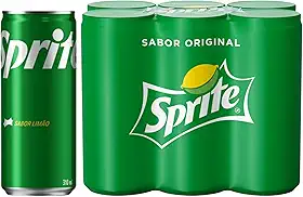 Refrigerante Sprite Original Lata 310ml – Pack com 6 Unidades