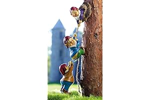 Stunning Standing Gnomes with Delightful Legs: BOTARO Climbing Gnomes Tree Décor