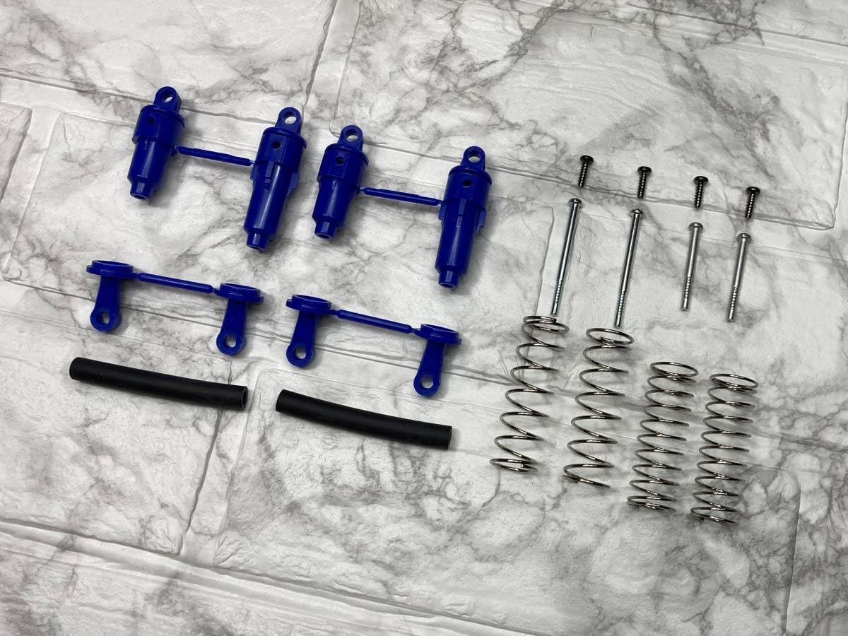 Amazon.co.jp: タミヤ DT-02 DT-03 Fパーツ青 フリクションダンパー