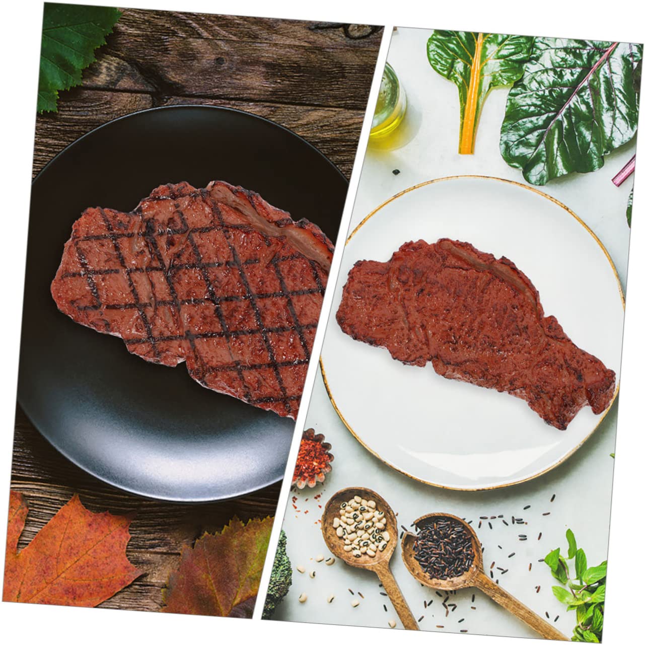 Amazon | 2個 ステーキモデル トイズ シミュレーション牛肉 食品 