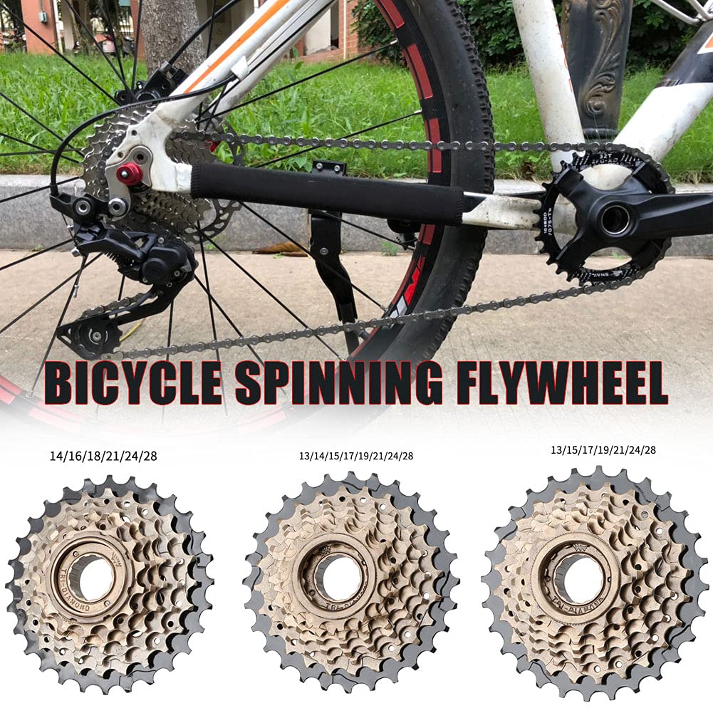 Corona Bici,Pignone Bici Flywheel filettato MTB 6 7 a 8 velocità Cassette per Biciclette MTB Ruovolto Ruota Libera da 13-28T 11-32T Bicicletta