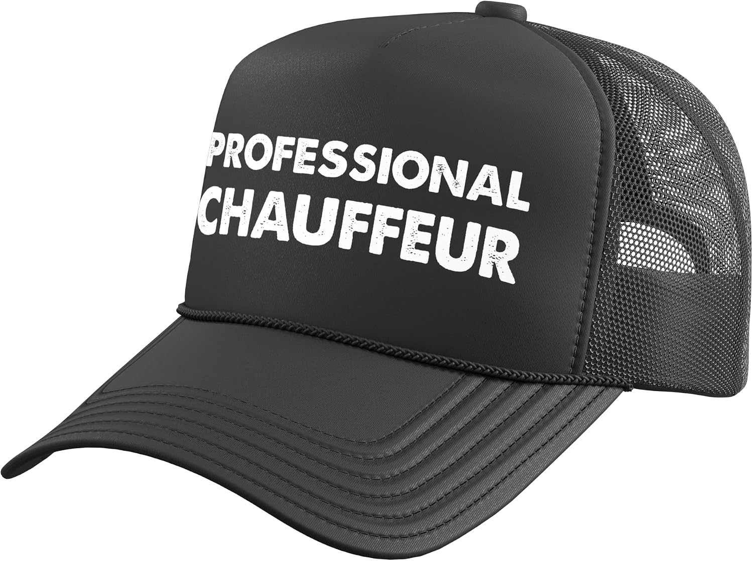 Chauffeur Hat Professional Chauffeur Trucker Hat with Adjustable Mesh Back