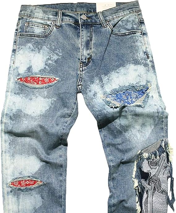 mnml ミニマル　ブラックスキニーデニムジーンズ　バンダナ mnml ミニマル ブラックスキニーデニムジーンズ バンダナ