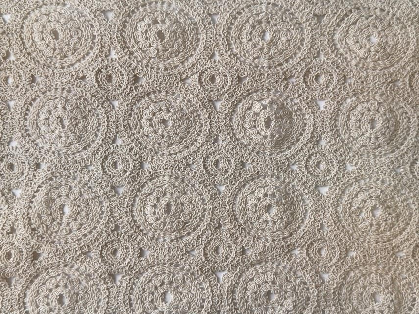 Crochet 100 % coton cercles 1/2 m sans nœud pour éviter les mailles lâches
