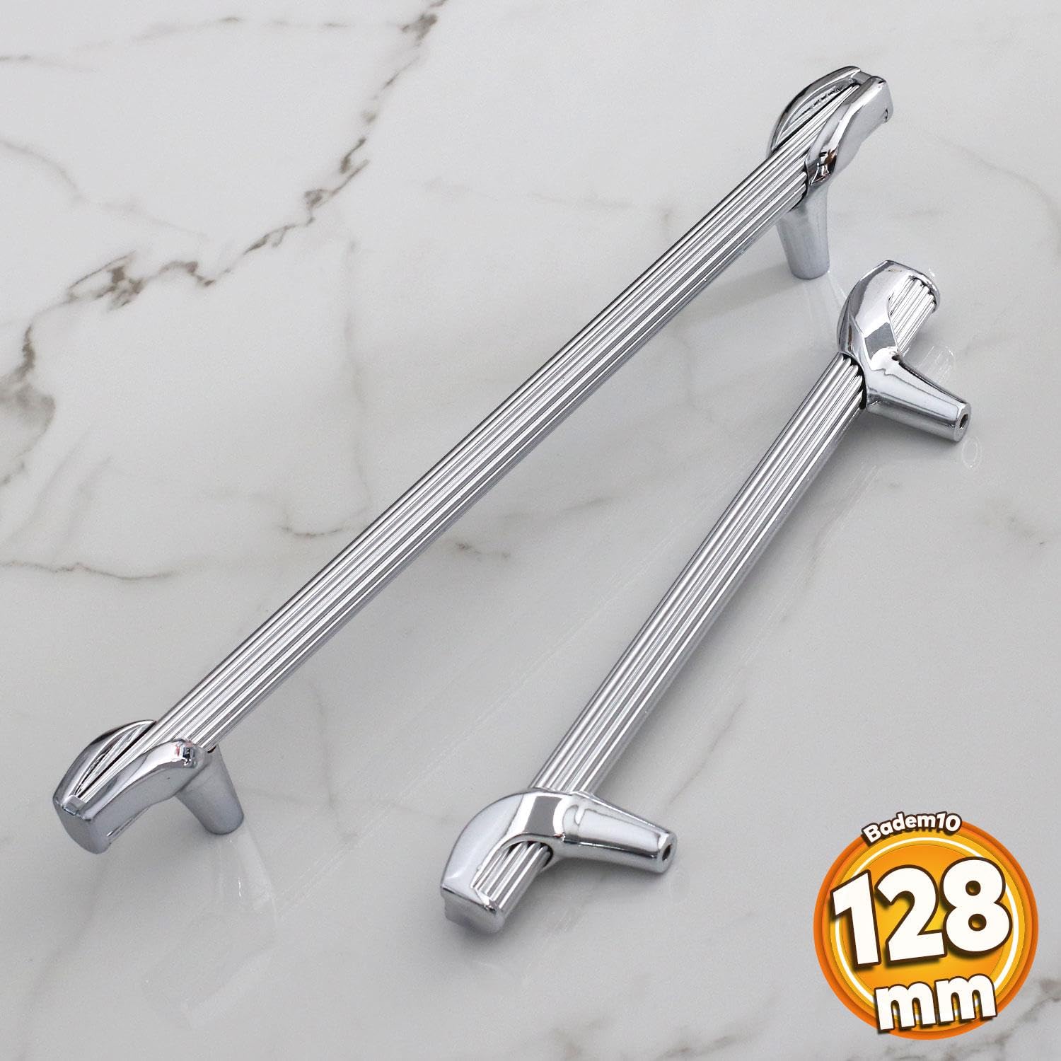 Duru 128 mm Metal Kulp Mobilya Mutfak Dolabı Kulpları Çekmece Dolap Kapak Kulbu Kulpu Krom Renk