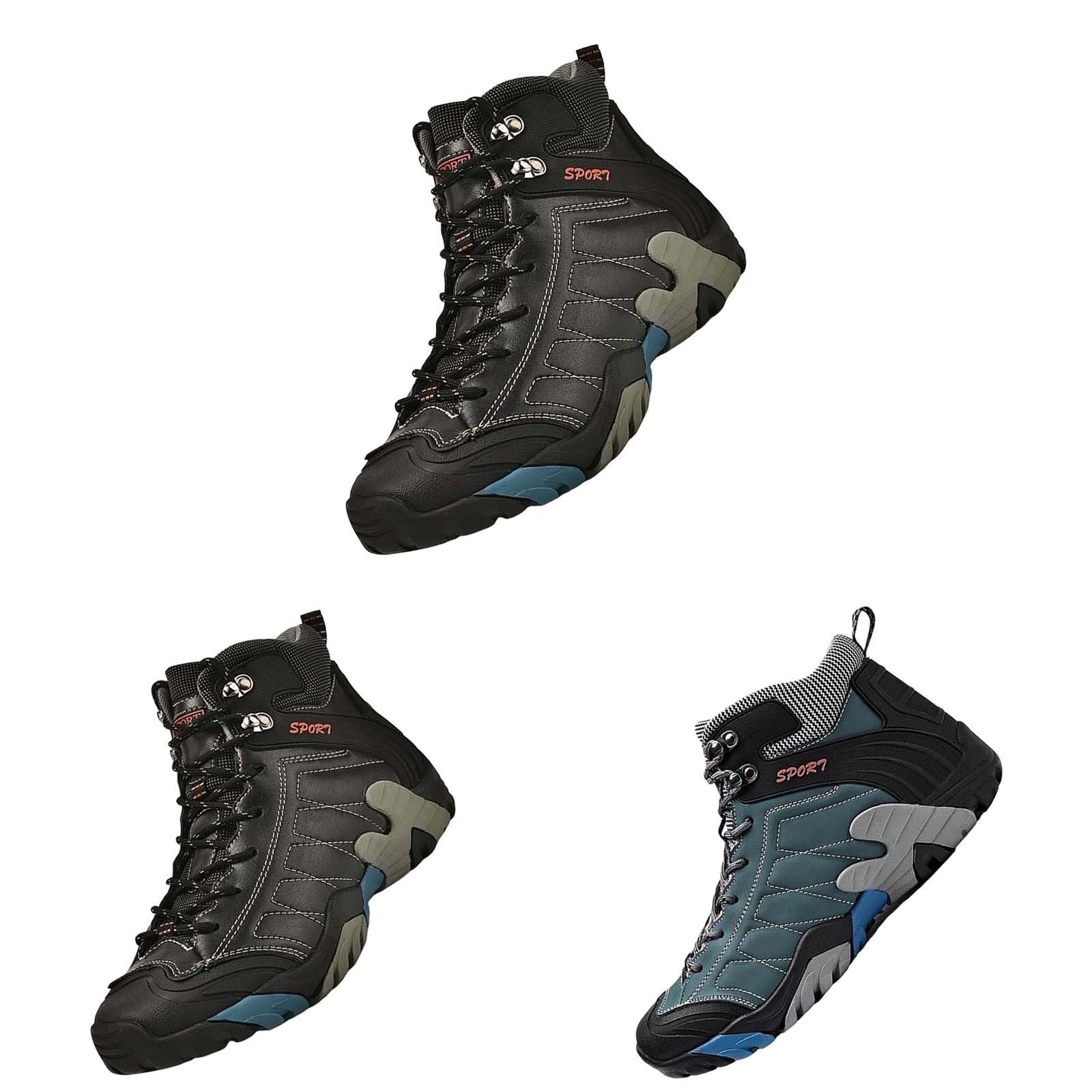 Botas de senderismo para hombre, ligeras, antideslizantes, cálidas