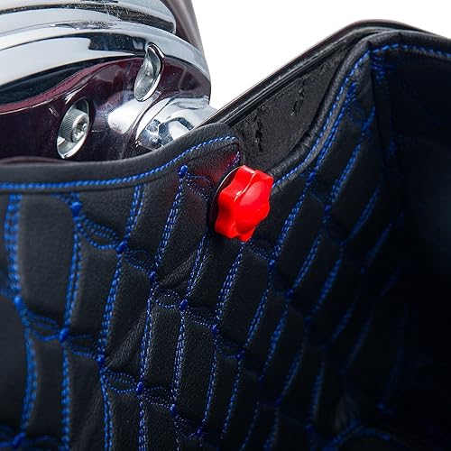 Miniatura 9 de Moto Onfire Saddlebags Liners - Kit de alfombras para alforjas duras Harley Touring 2014+, color azul, 4.5 bolsas estiradas