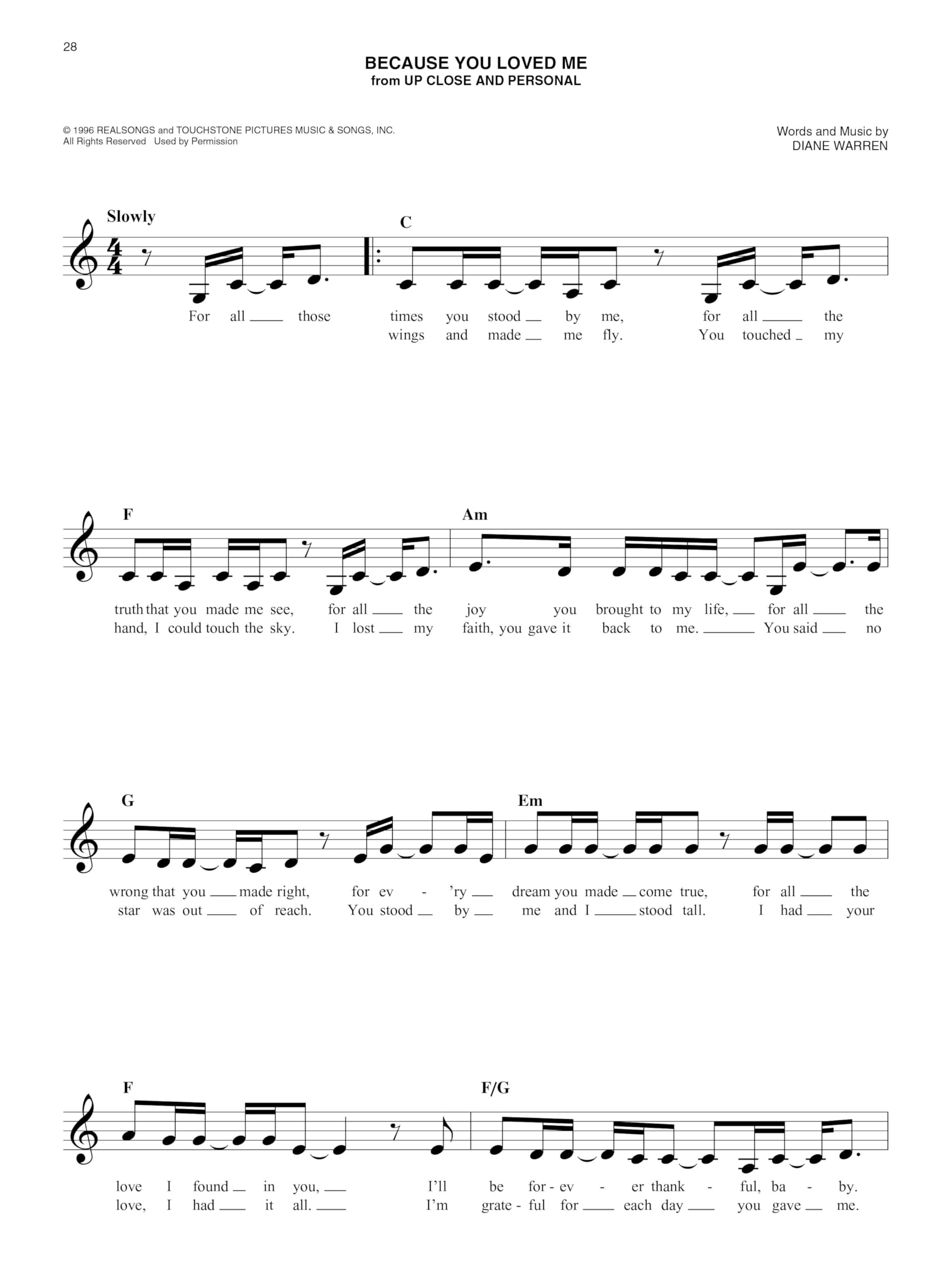 The easy love songs fake book: Melody, Lyrics & Simplified Chords in the Key of C