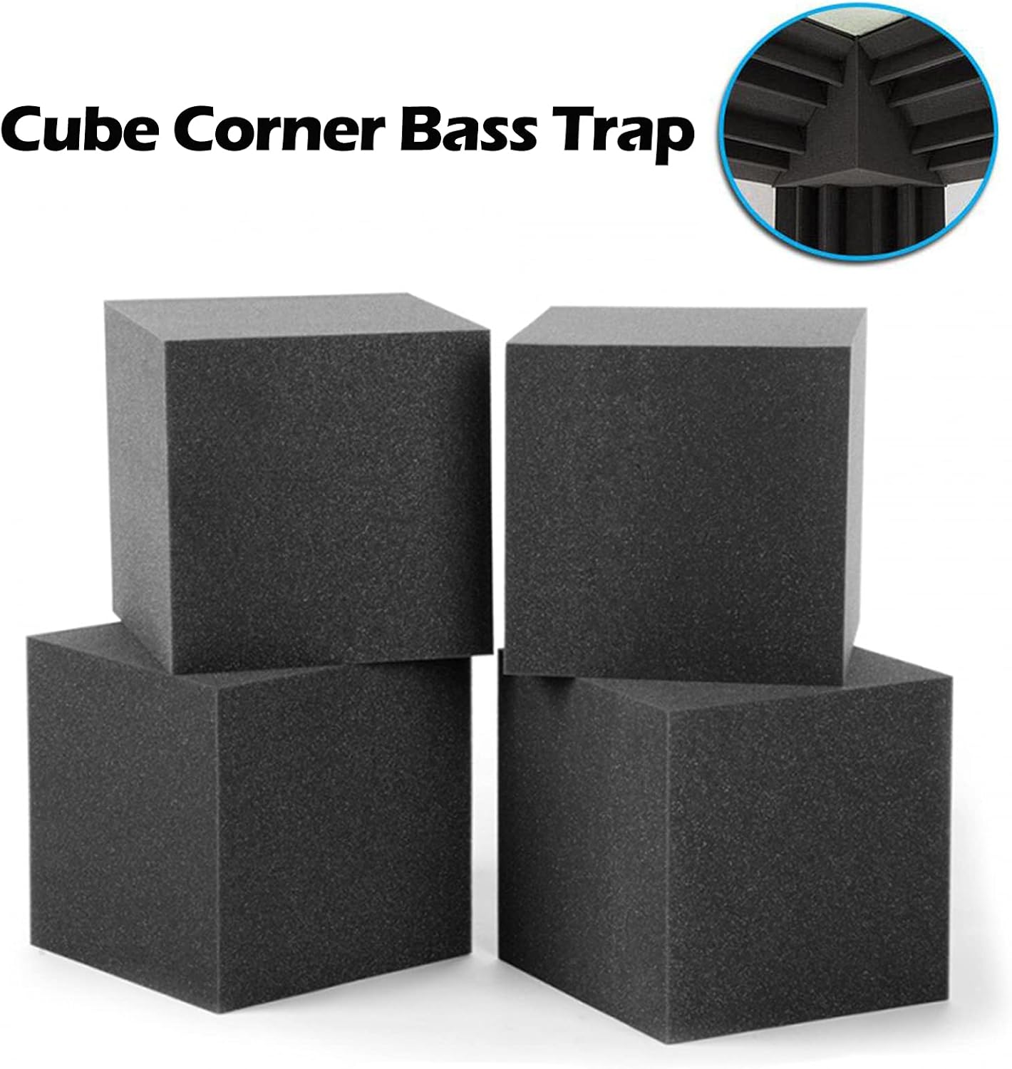 12 Pack Bass Traps and 4 Pack Corner Acoustic Cubes