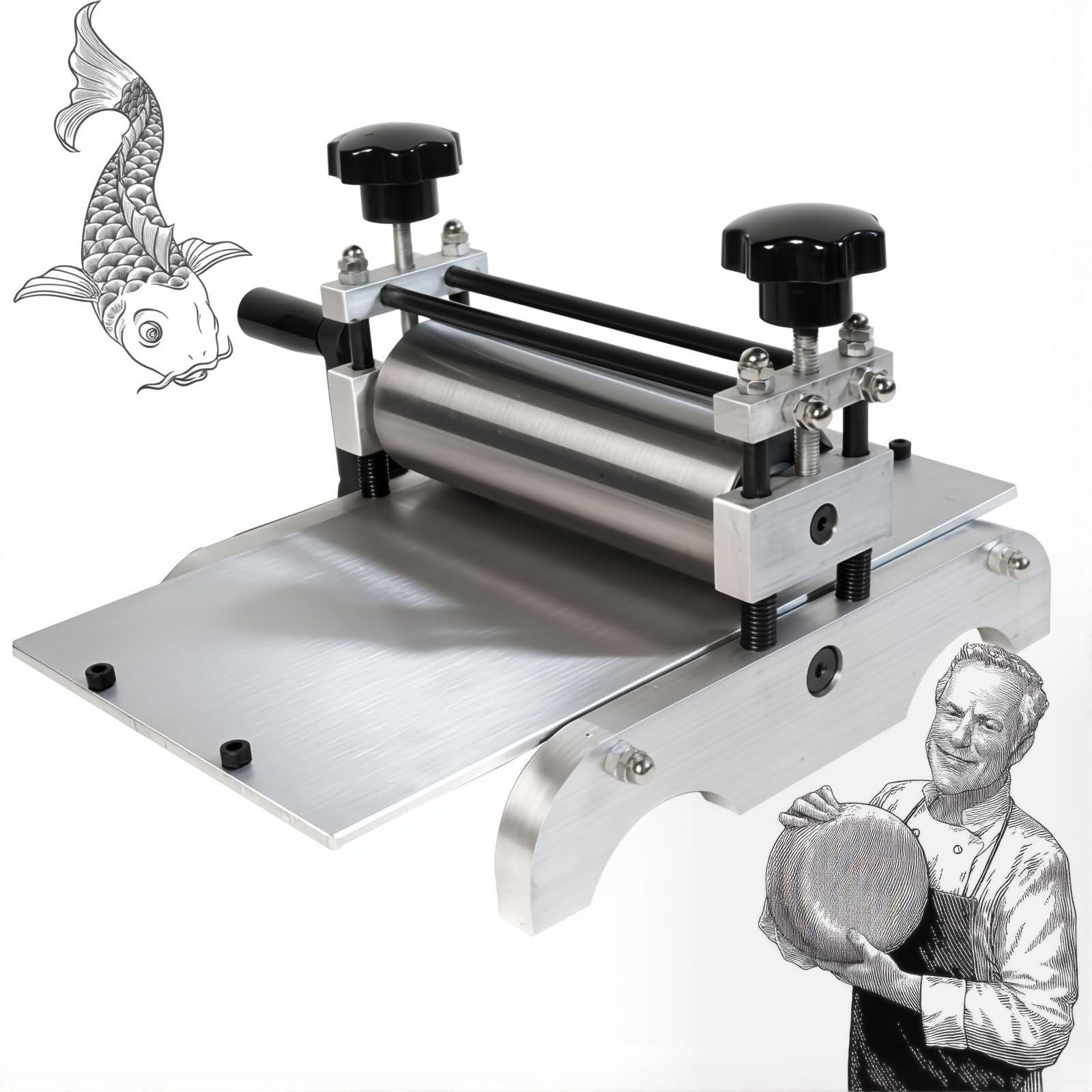Macchina per incisione manuale per incisione, pressa per incisione con altezza regolabile del rullo per Intaglio, rilievo e stampa su legno su rame