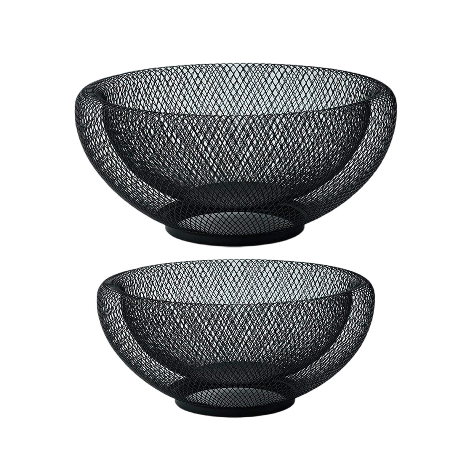 Elegante cesta de almacenamiento de malla de hierro, accesorio portátil para encimera de cocina o sala de estar, elegante accesorio para el hogar