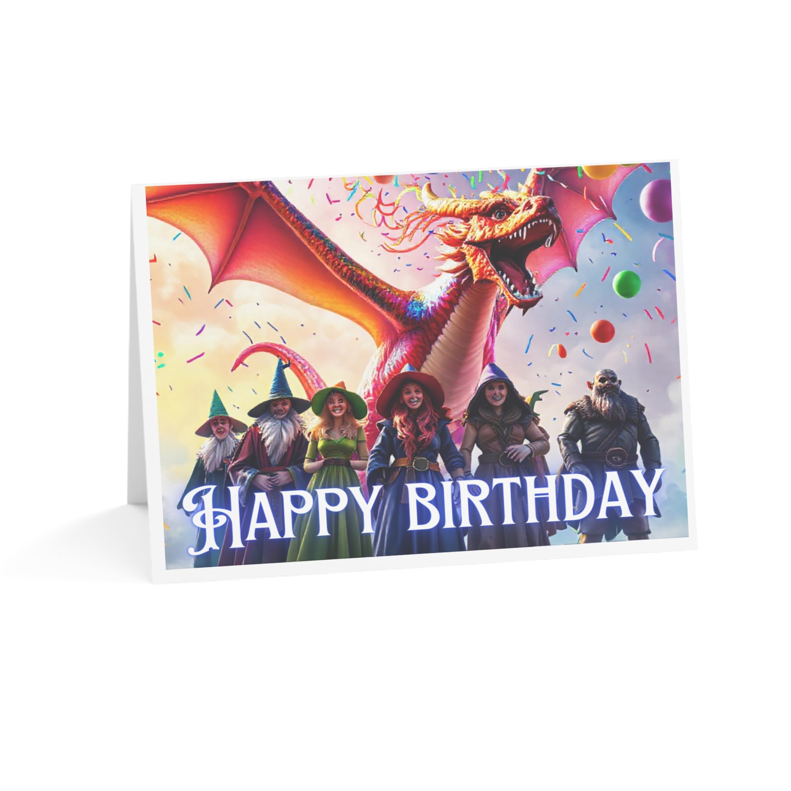 J&J'S TOYSCAPE Dungeons and Dragons Birthday card, D&D Birthday Card for GM's, DM's, Dungeons and Dragoners Players, Roleplay Enthusiasts, 5x7 Card