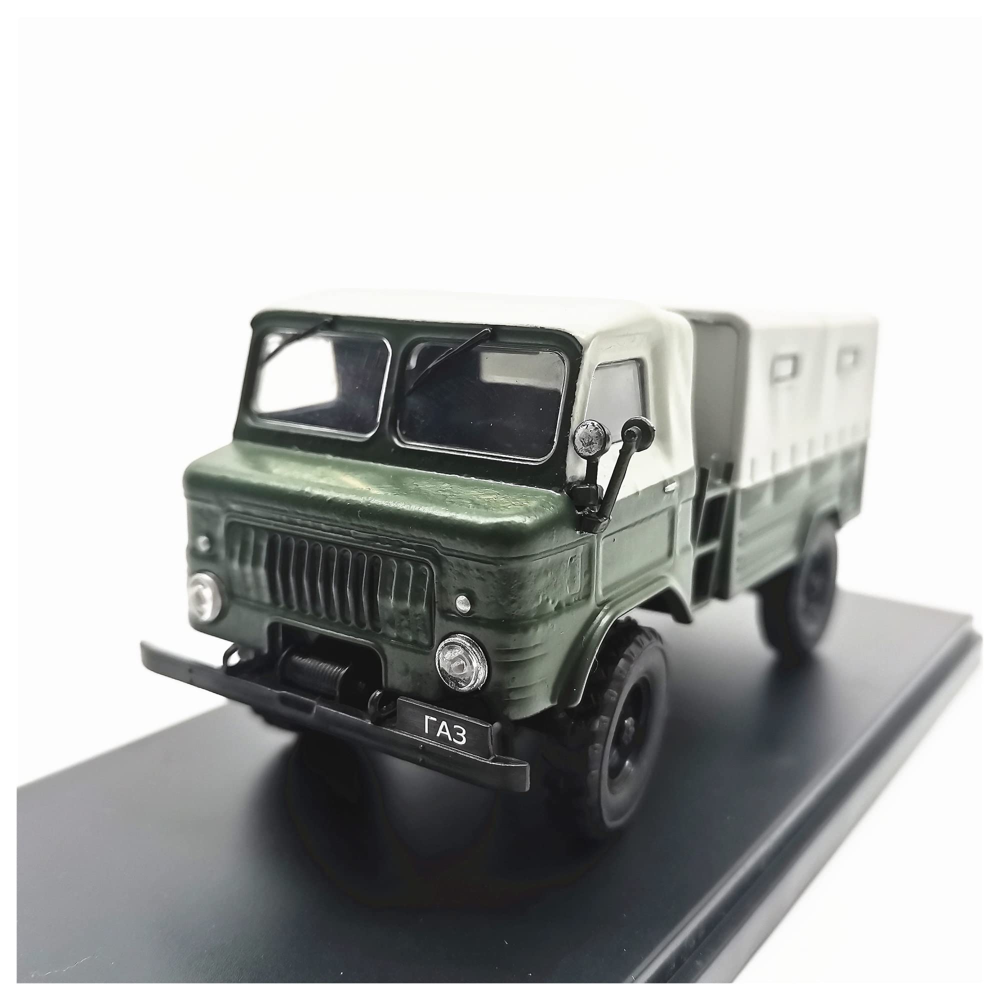 MANGRY Scale Car Model 1:43 for Gas FA3-62 Army Green Truck Alloy Static Model Simulation Vehicles Collection Display