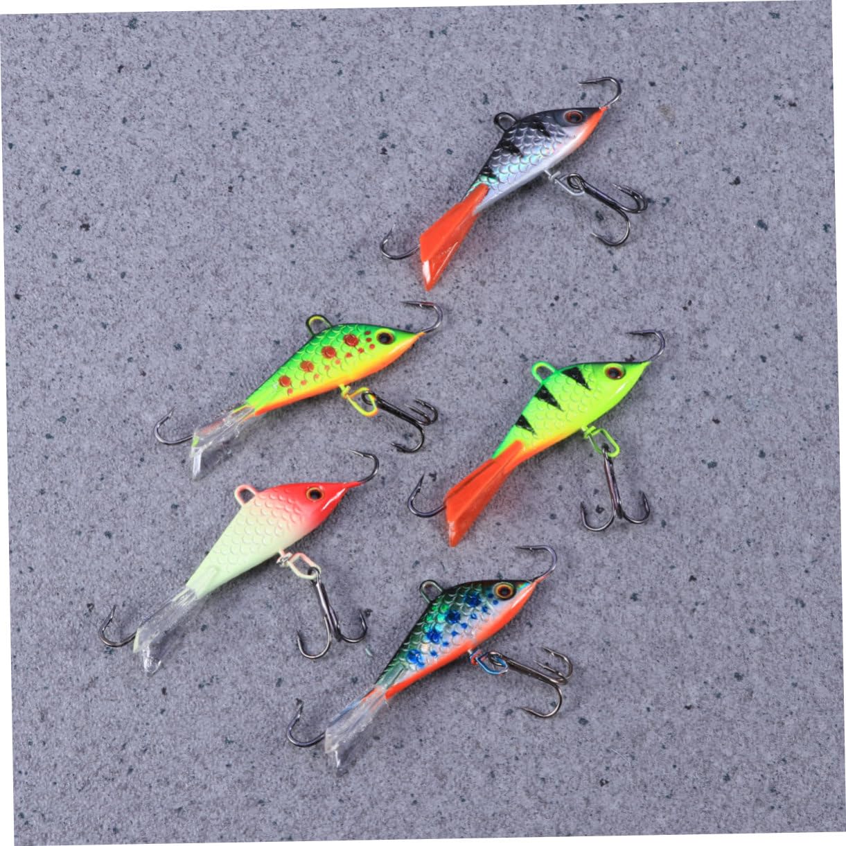 Toddmomy 3 Sets Hochfeste Haken 50 Mm 7 5 G Künstliche Angelköder Realistischer Bass-köder Für Wolfsbarsch Aspius Barsch 5 Stück X 3