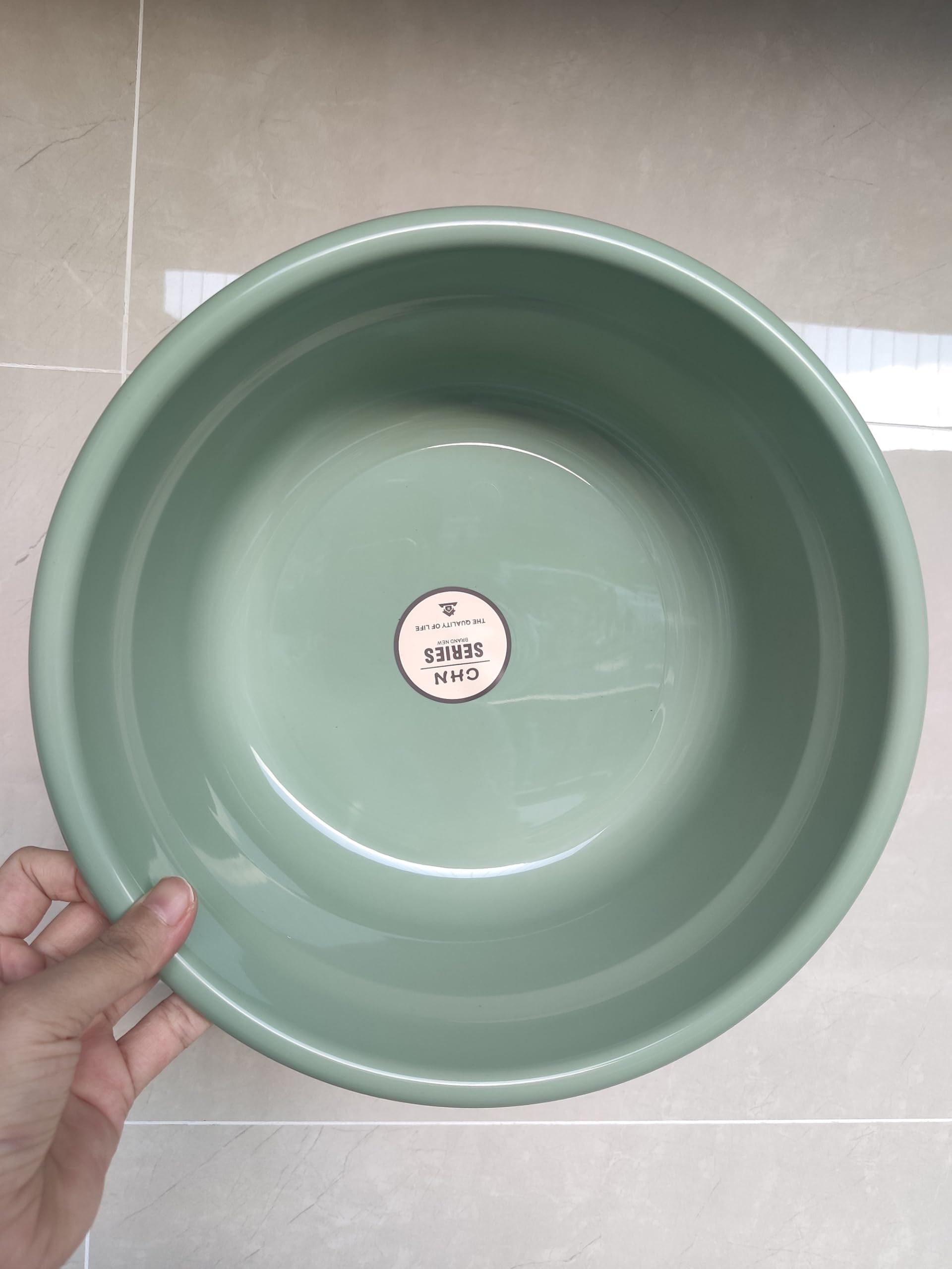 Rundes Kunststoff-Waschbecken, 29,1 x 10,9 cm, stapelbar, Camping-Geschirr, tragbare Gemüse- und Obstschale, kleine Mehrzweck-Waschwanne für Gesichtsreinigung, Küchenspüle, Außen- und Innenbereich, 8