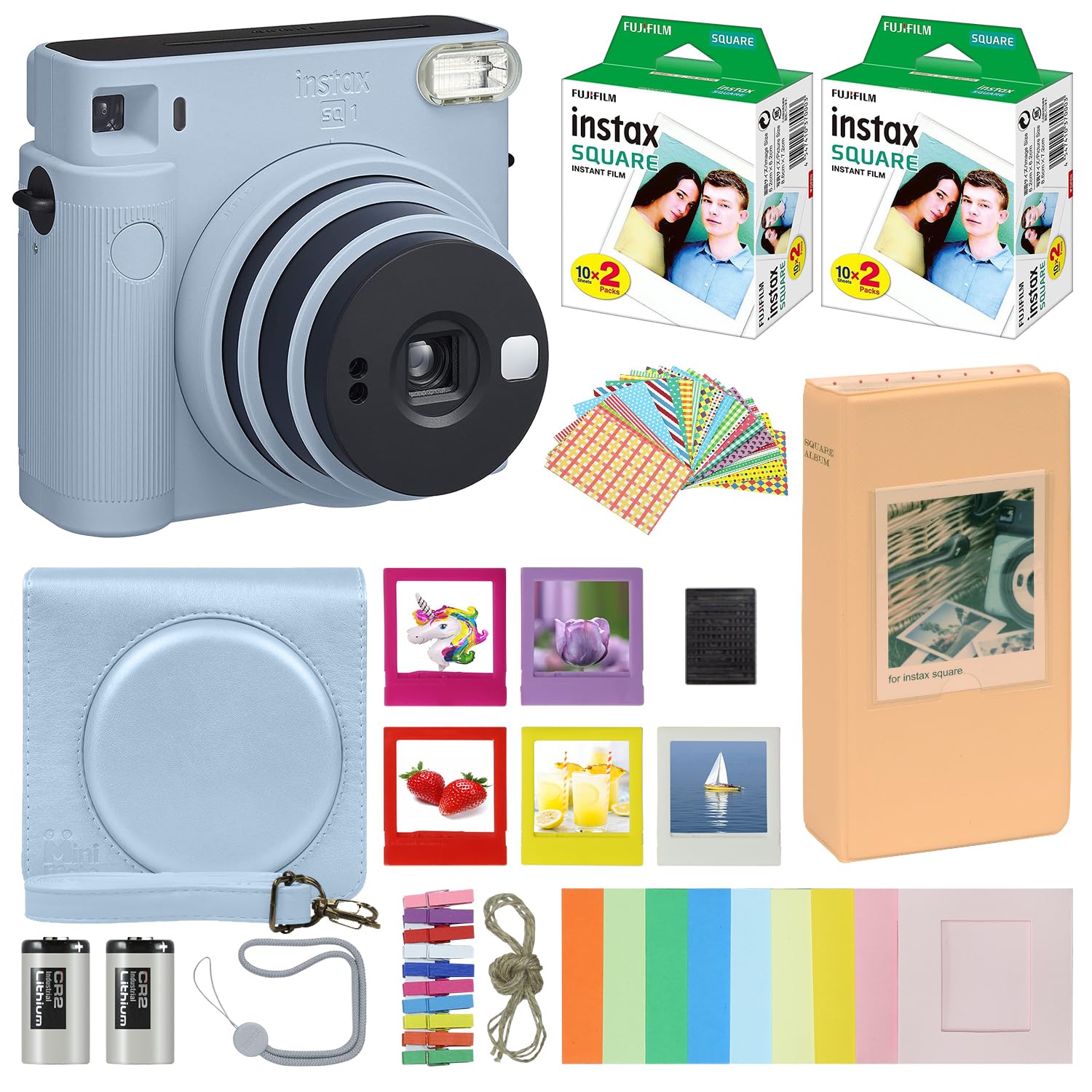 Amazon.com : Fujifilm Instax Square SQ1 Instant Camera Glacier
