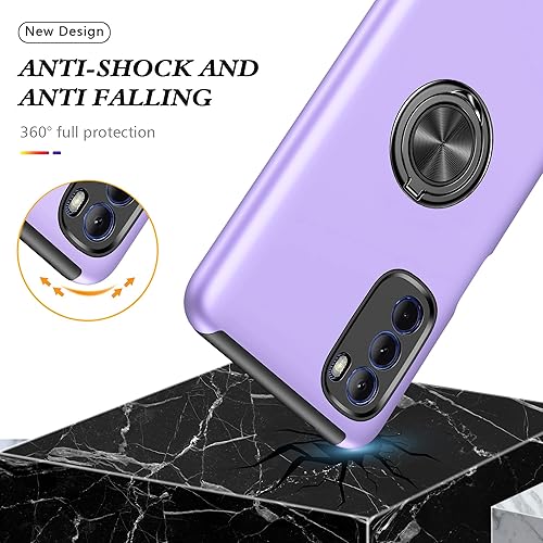 Miniatura 6 de AKINIK Funda para Moto G Stylus 2022 4G, con 2 protectores de pantalla HD, grado militar, doble a prueba de golpes, funda invisible con función