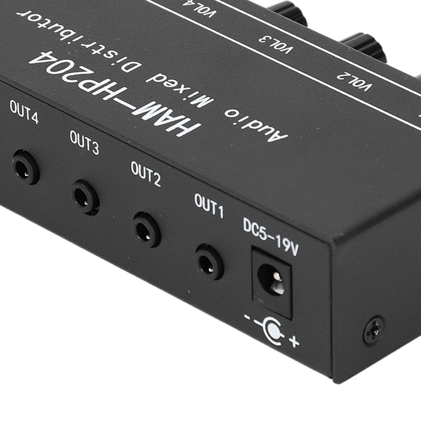 Distributore Mixer Stereo, Mixer Audio HiFi da 3,5 Mm a 6 Canali Amplificatore per Cuffie Switcher Splitter Mixer 2 Ingressi 4 Uscite Controller Audio per Cuffie Amplificatore