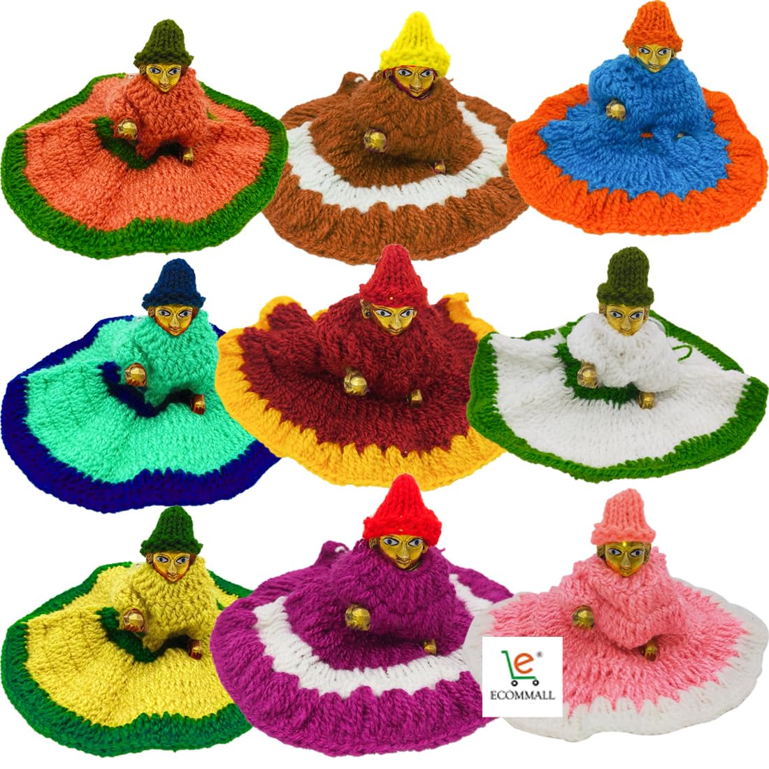 Woolen Dress Laddu Gopal Thakur Ji Ki Knitting Woollen Dresses For Laddu  Gopal Mustard, Red