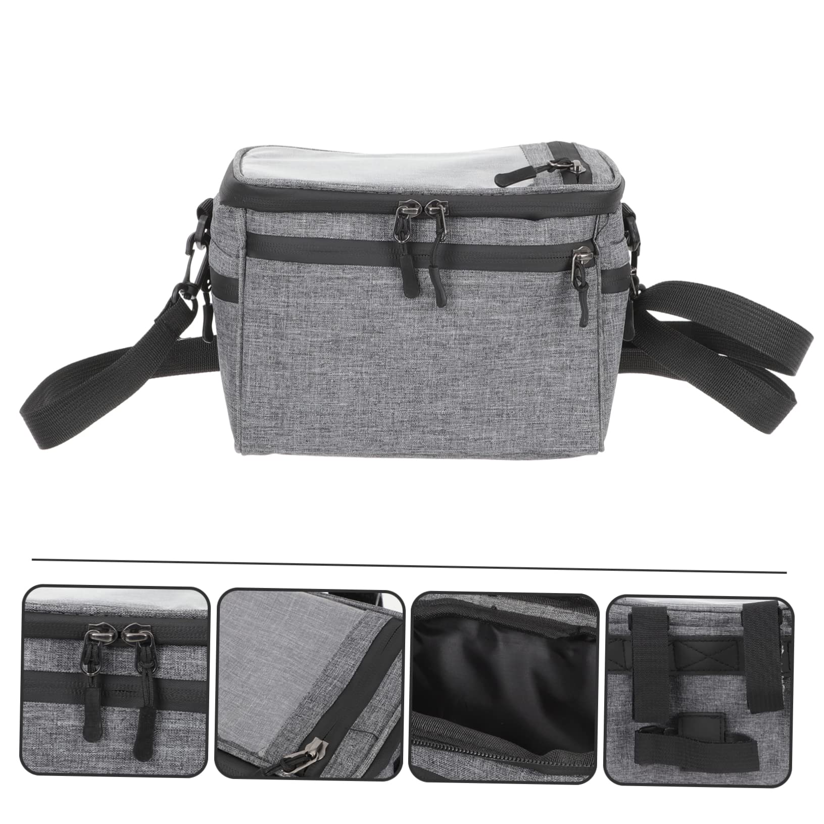 Anneome Borsa Da Manubrio Per Bicicletta Per Cellulare Portabottiglie Portaoggetti Portatile Tasche in Rete Accessorio Per Mountain Bike