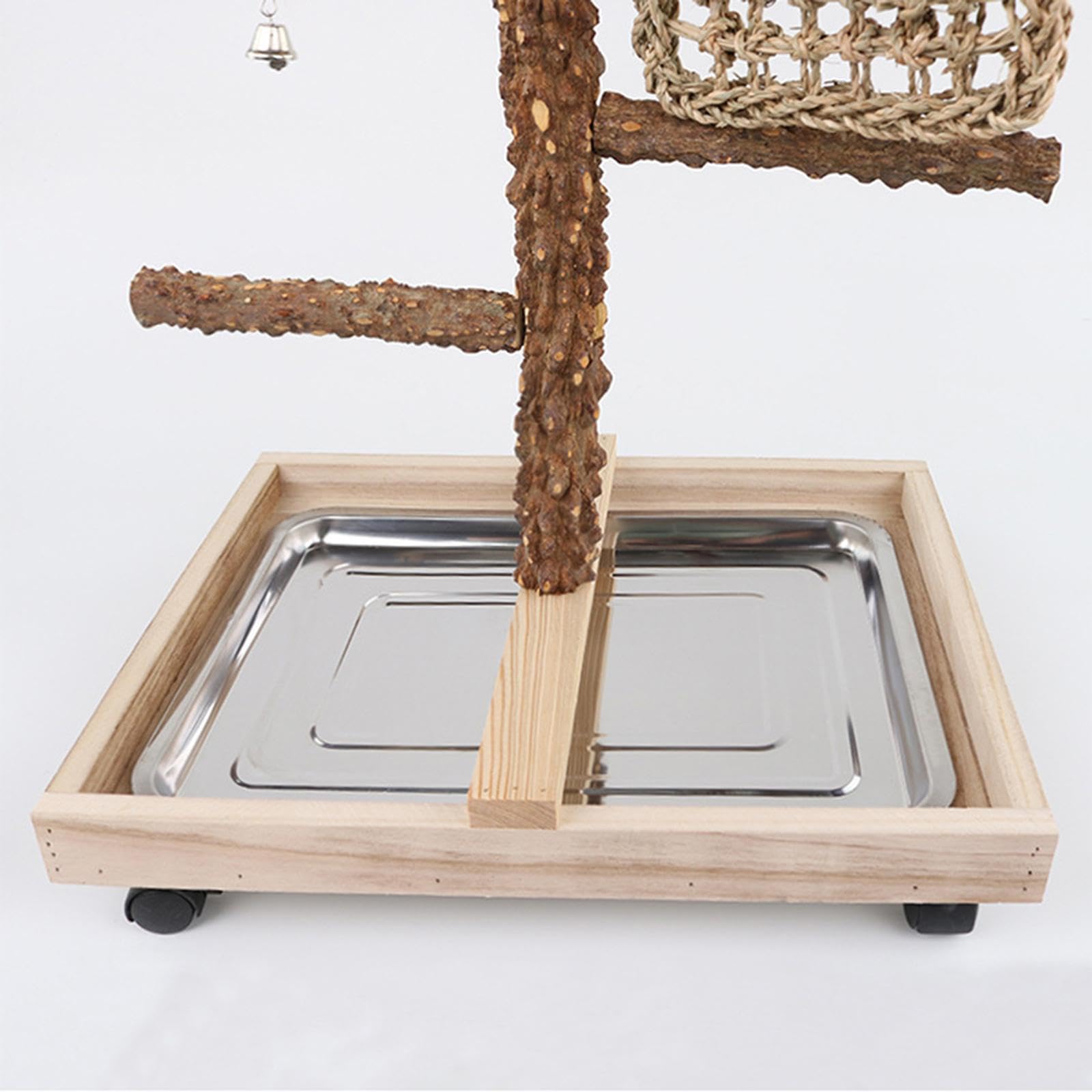 Parco giochi per pappagalli, uccelli con vassoio, uccelli, giocattolo da masticare, parrocchetti per inseparabili, accessori per gabbia, cacatua