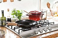 Vista 13 de Riverlight JS1228 Kyoku JAPAN - Sartén de hierro con tapa, 11.0 pulgadas (11.0 in), nitruración de hierro, compatible con IH, resistente a