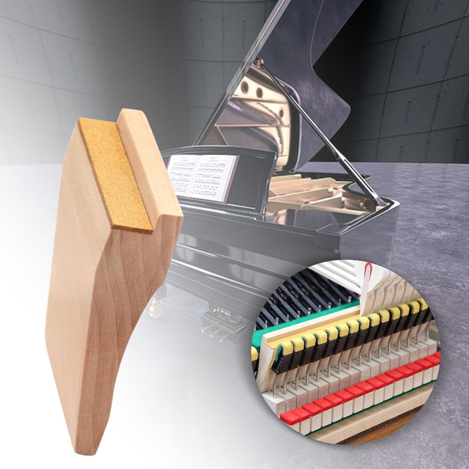 Piano Tuning Board Outil d'ajustement Accessoire d'entretien pour Piano à Queue Structure Robuste en Bois Adapté Aux Techniciens et Amateurs D, Style B