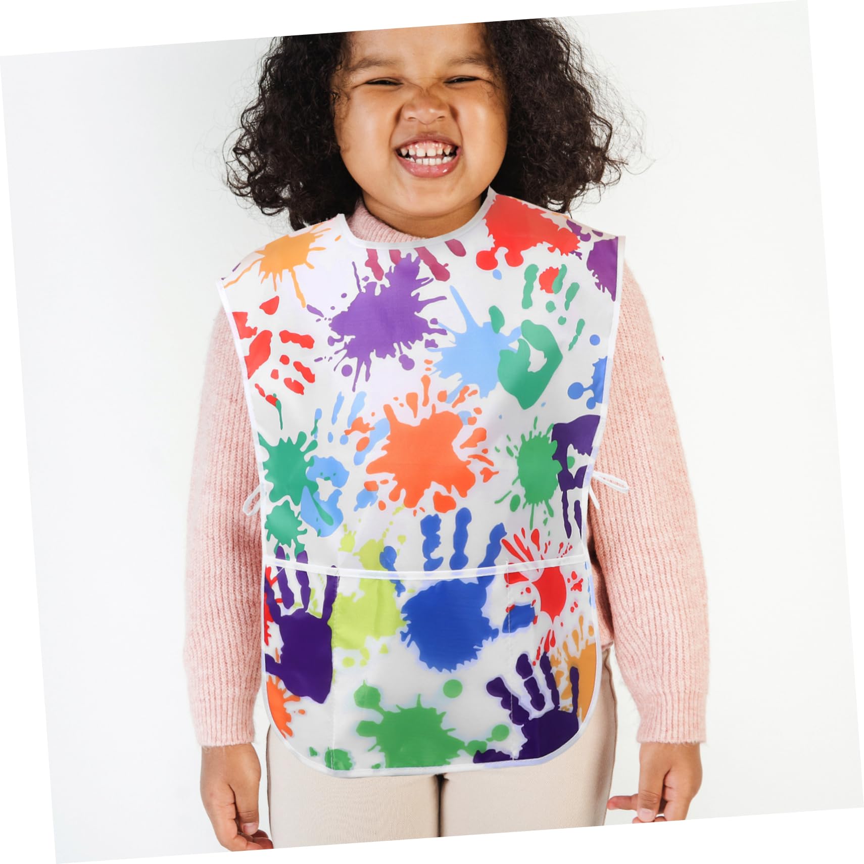 TOYANDONA grembiule da disegno per bambini grembiule grembiuli artistici per bambini grembiule chef bambino grembiule cucina bambino grembiuli d'arte pittorica stoffa Colorful