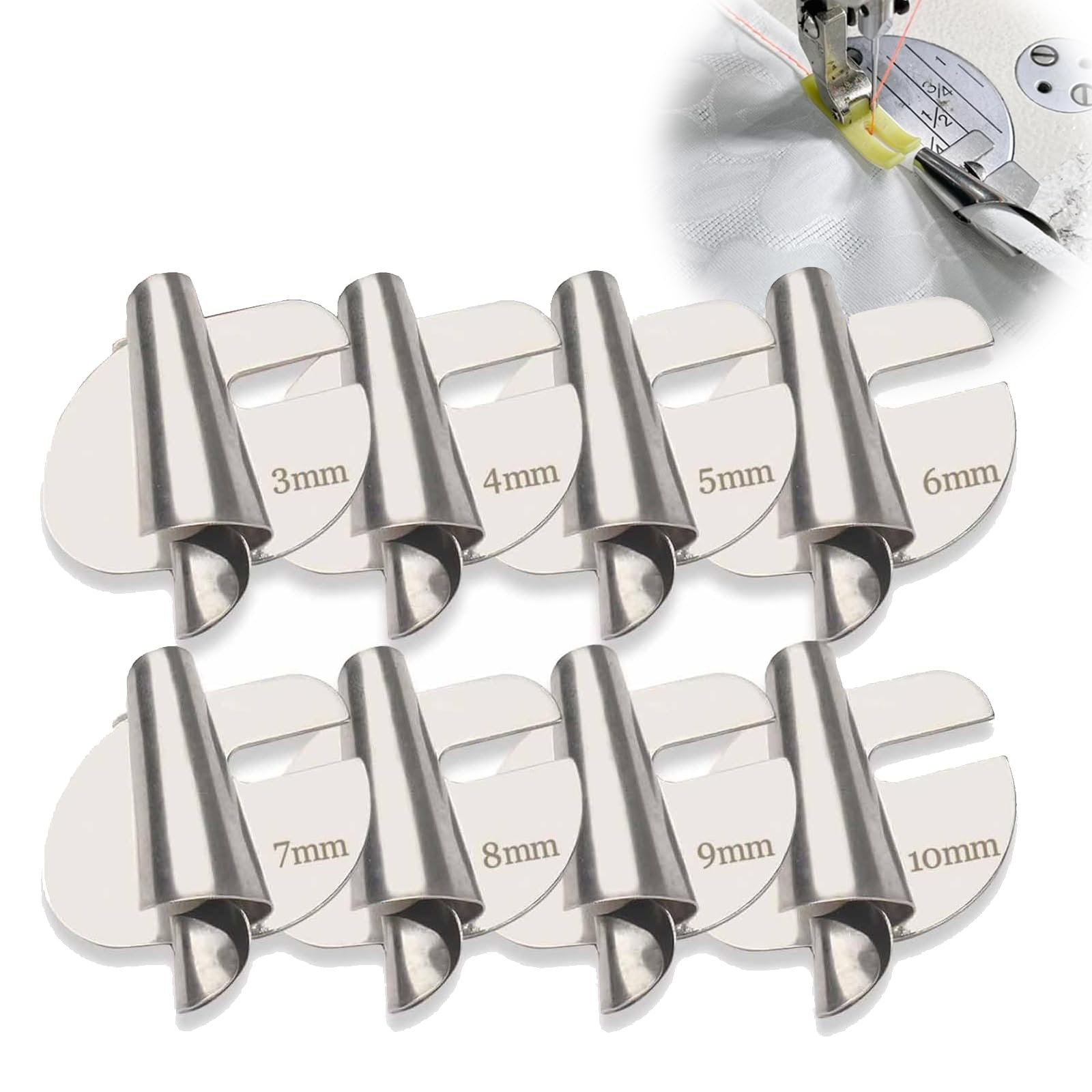 Piedino Per Macchina Da Cucire Universale - Per Orlatura E Cucito Professionale, Acciaio Inossidabile - Foto 2