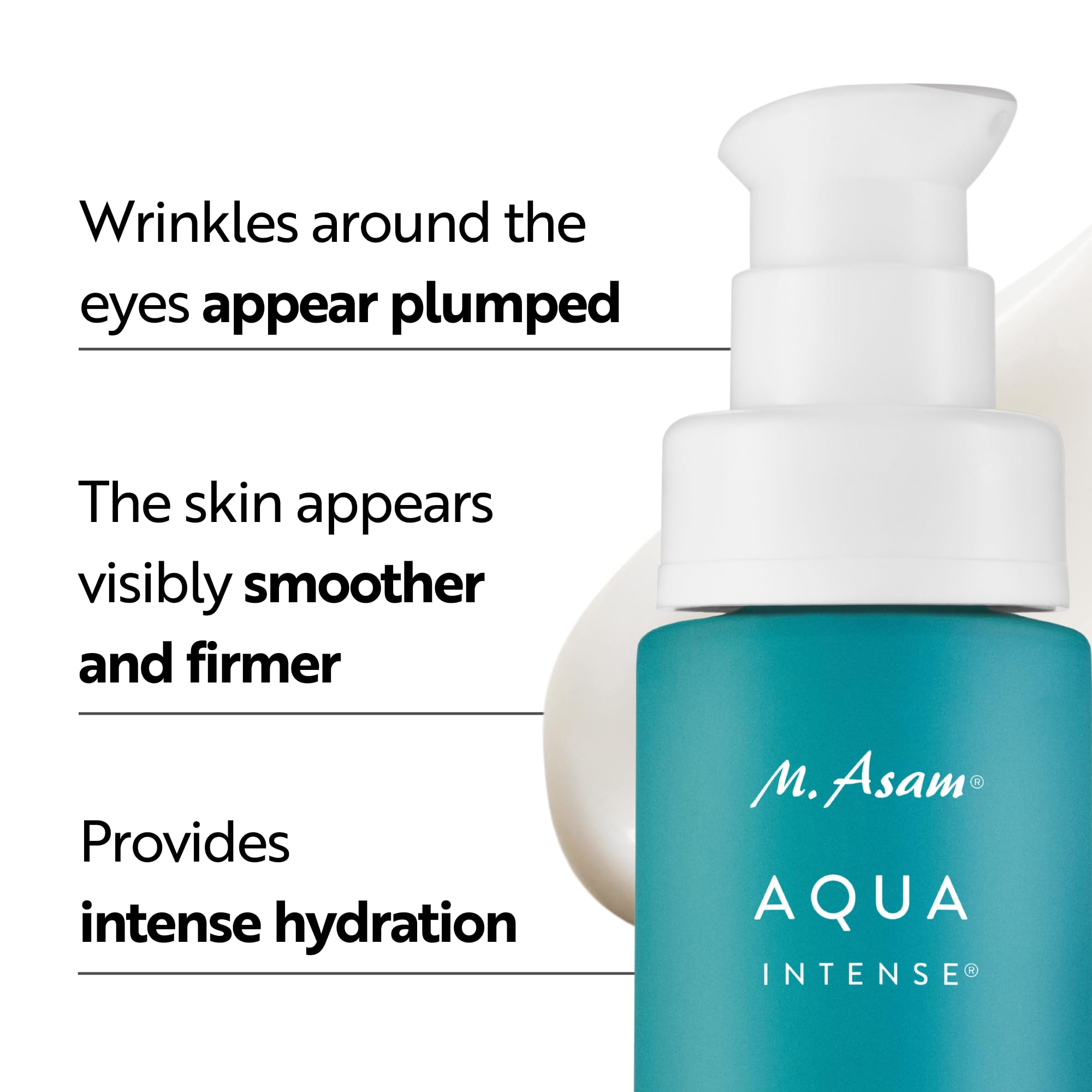 M. Asam AQUA INTENSE Hyaluron Eye Cream (30ml), Hydrating eye cream with hyaluronic acid - Image 2