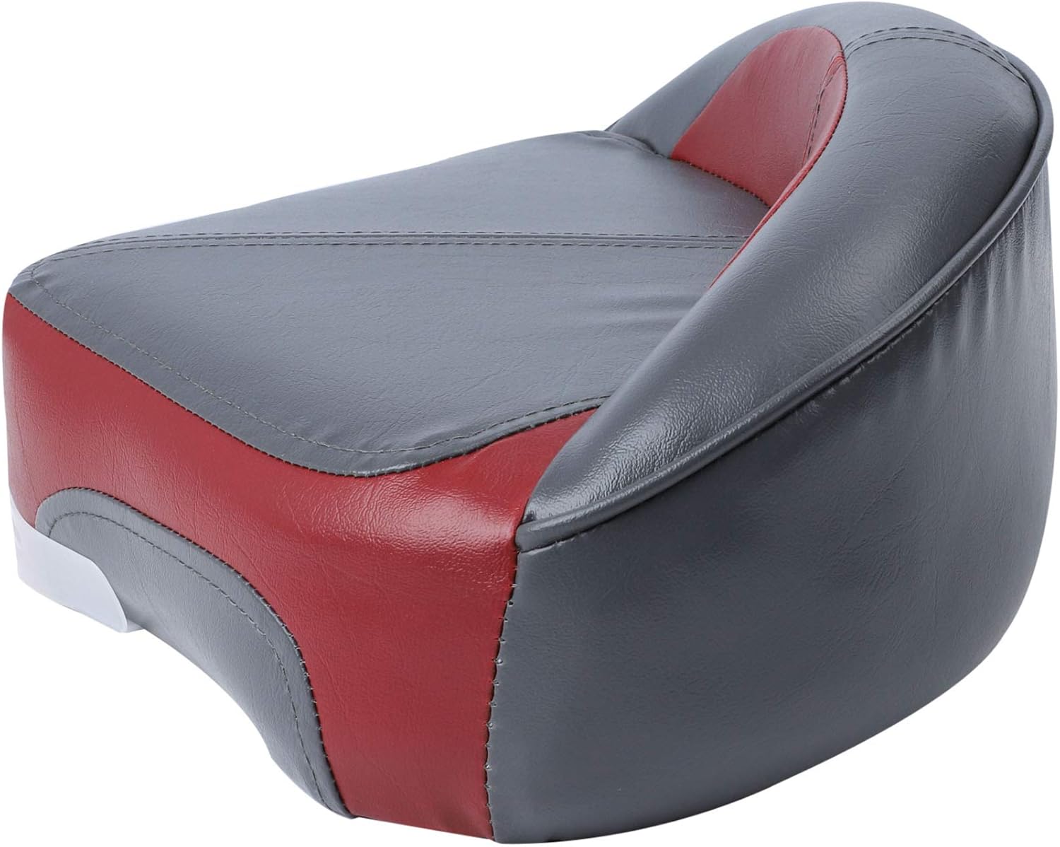 NORTHCAPTAIN Casting Boat Seat, Marine Grade Vinyl Universal Pro Casting Deck Seat for Fishing Jon Bass Boats,Charcoal/Wine Red