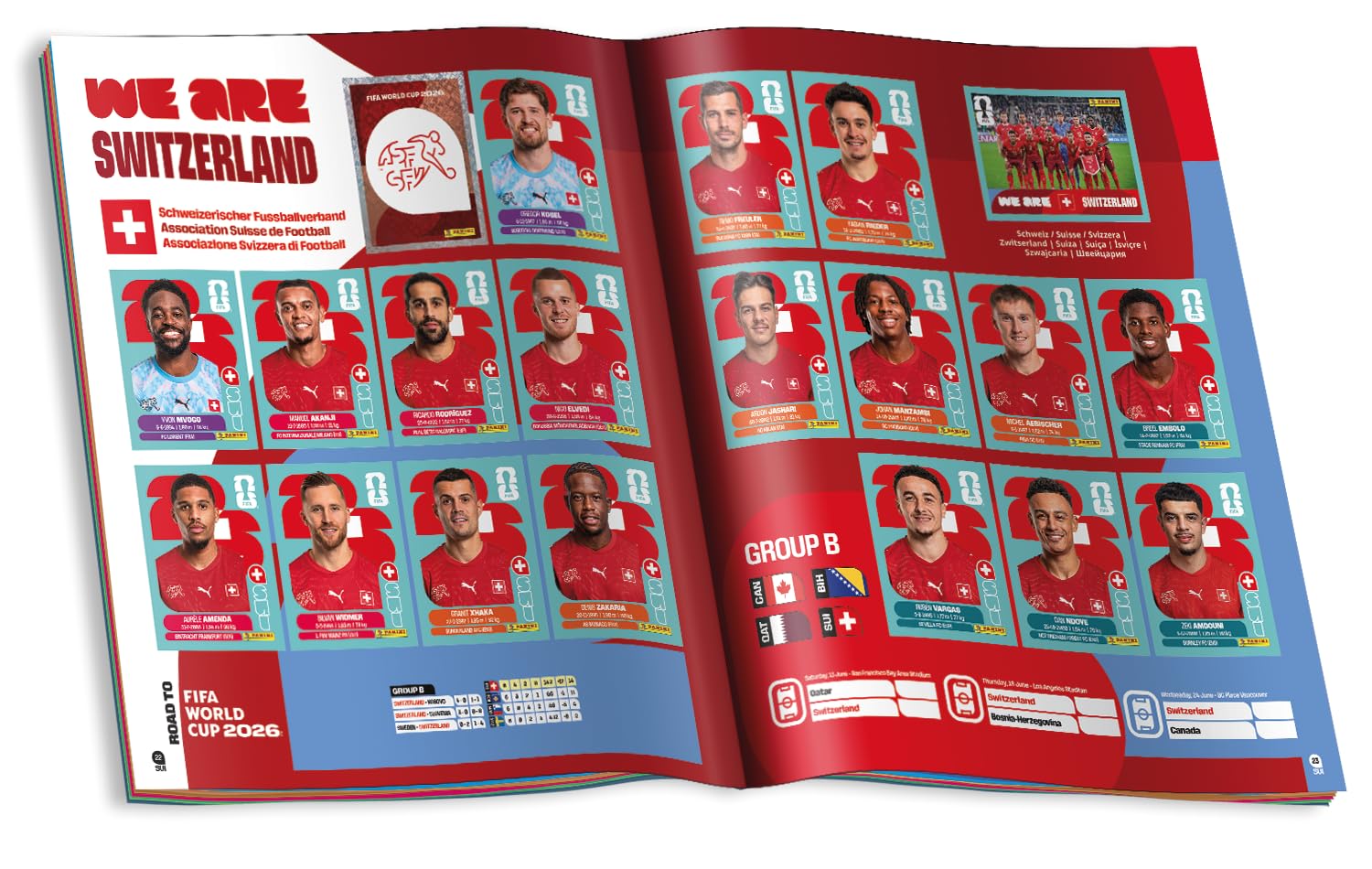 Panini Álbum de calcomanías de la Copa Mundial de la FIFA 2026, multicolor