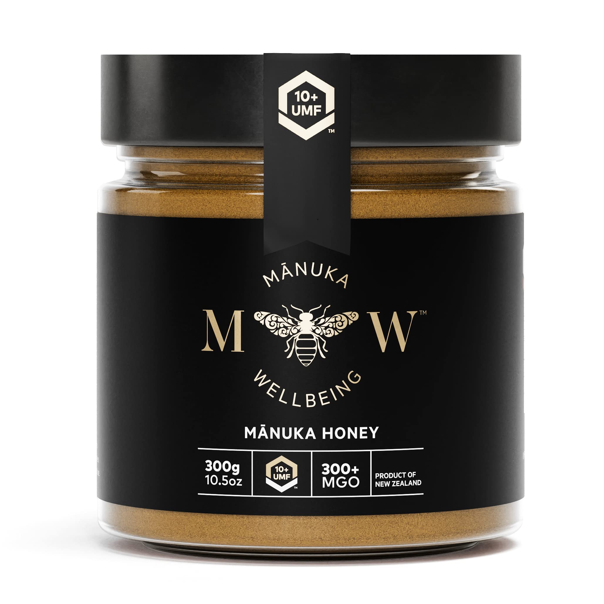 real honey MGO 300+ | UMF 10+ (300g) in a jar | manufactured, packaged and MGO grade certified in New Zealand | 100% pure