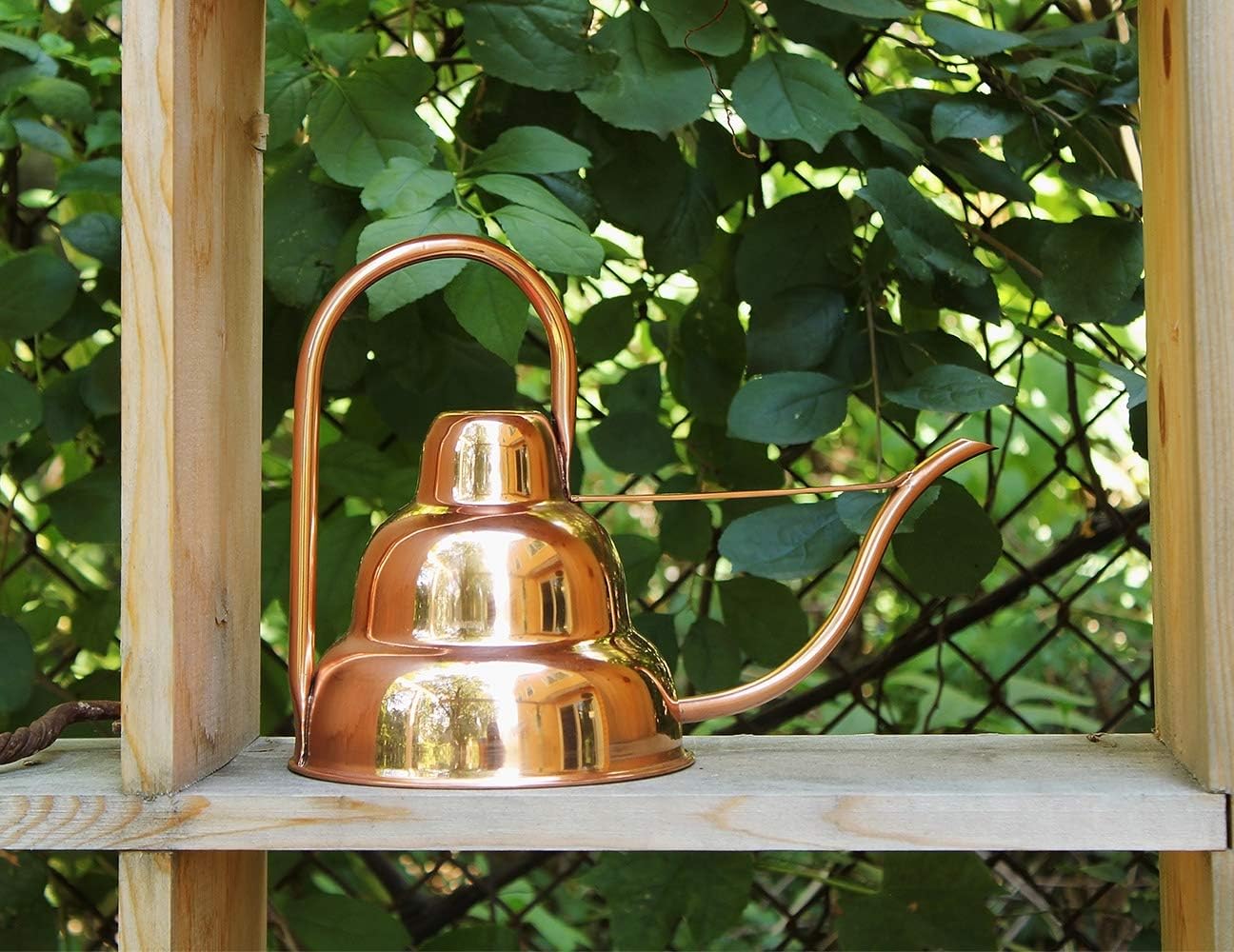 Achla Designs Deco Copper Watering Can, Copper, 1 Quart